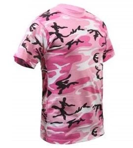 Pink Camouflage T Shirt 2 Pink Camouflage T Shirt - Image 2