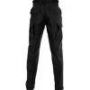 Black Poly Cotton Twill BDU Pants