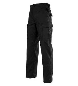 Black Poly Cotton Twill BDU Pants 2 Black Poly Cotton Twill BDU Pants - Image 2