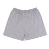 Grey Physical Shorts, Elastic Waistband, Poly/Cotton Blend - Training Shorts