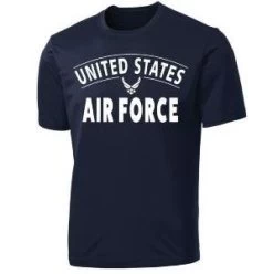 US Air Force T-Shirt With Wings Logo - Performance Blend