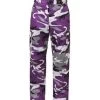 6-Pocket Purple Camo Pants