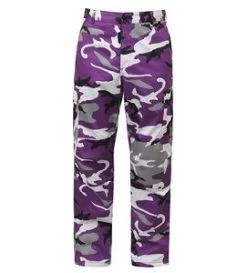 6-Pocket Purple Camo Pants