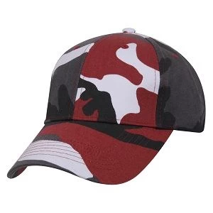 Red Camo Baseball Hat Cap 2 Red Camo Baseball Hat Cap - Image 2