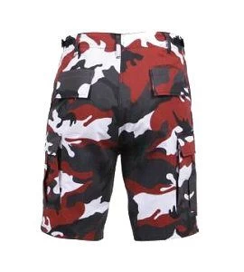 Red Camo Shorts, Button Fly, 6 Pockets, Perfect Fit - BDU Shorts 3 Red Camo Shorts, Button Fly, 6 Pockets, Perfect Fit - BDU Shorts - Image 3