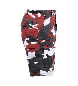 Red Camo Shorts, Button Fly, 6 Pockets, Perfect Fit - BDU Shorts 2 Red Camo Shorts, Button Fly, 6 Pockets, Perfect Fit - BDU Shorts - Image 2