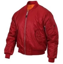 Red MA-1 Flight Jacket