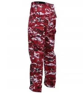 Red Digital Camo Cargo Pants 1 Red Digital Camo Cargo Pants
