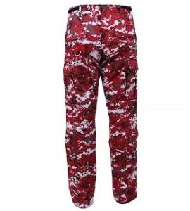 Red Digital Camo Cargo Pants 4 Red Digital Camo Cargo Pants - Image 4