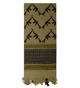 Crossed Rifle Shemagh Scarf 3 Crossed Rifle Shemagh Scarf - Image 3