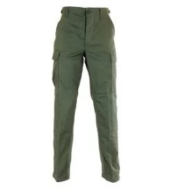 OD Green 100% Cotton Ripstop Fatigue Pants
