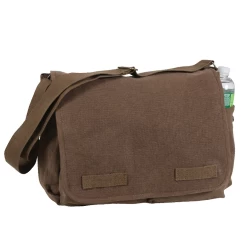 Vintage Unwashed Cotton Canvas Messenger Bag -Fashion-Military Uniform rot242