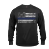 Thin Blue Line Flag Long Sleeve T-Shirt