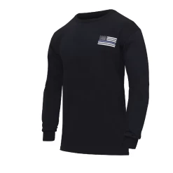Thin Blue Line Honor And Respect Long Sleeve T-Shirt