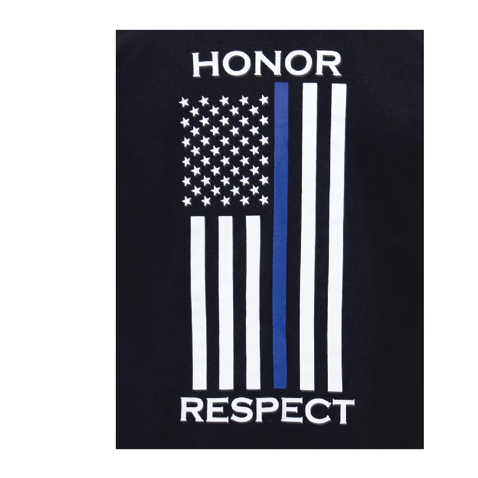 Thin Blue Line Honor And Respect Long Sleeve T-Shirt 3 Thin Blue Line Honor And Respect Long Sleeve T-Shirt - Image 3