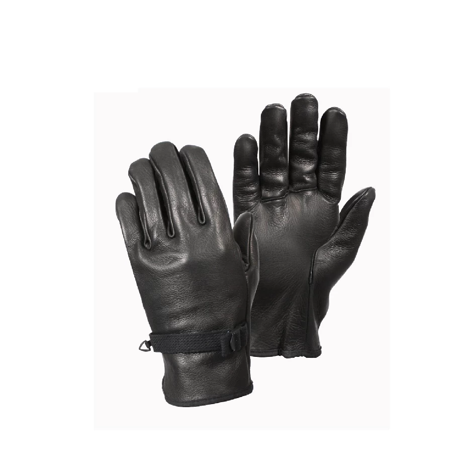 D-3A Black Leather Gloves 1 D-3A Black Leather Gloves