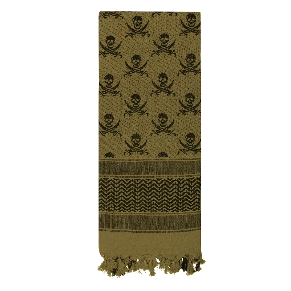 Skull Shemagh Tactical Desert Scarf 4 Skull Shemagh Tactical Desert Scarf - Image 4