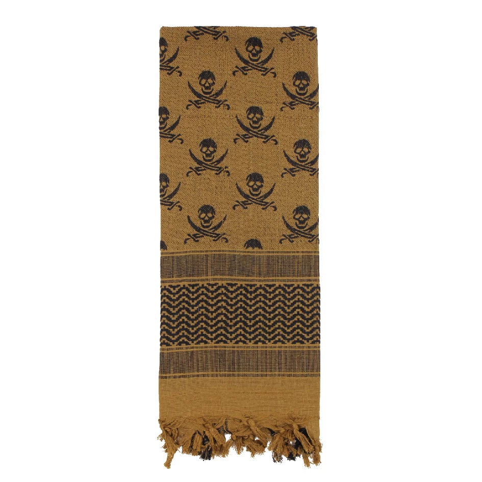 Skull Shemagh Tactical Desert Scarf 5 Skull Shemagh Tactical Desert Scarf - Image 5