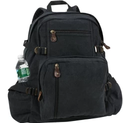 Vintage Jumbo Canvas Backpack Rucksack -Fashion-Military Uniform rot453