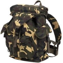 Woodland Camo Canvas Outdoorsman Rucksack