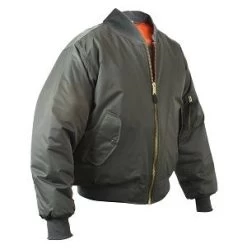 MA-1 Flight Jacket -Fashion-Military Uniform sage green ma 1 flight jacket 1