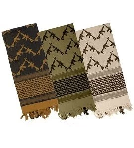 Crossed Rifle Shemagh Scarf 1 Crossed Rifle Shemagh Scarf