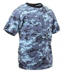Sky Blue Digital Camo T-Shirt 1 Sky Blue Digital Camo T-Shirt