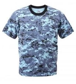 Sky Blue Digital Camo T-Shirt 7 Sky Blue Digital Camo T-Shirt -Fashion-Military Uniform sky blue digital camo t shirt 3
