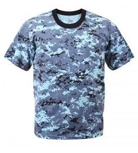 Sky Blue Digital Camo T-Shirt 4 Sky Blue Digital Camo T-Shirt - Image 4