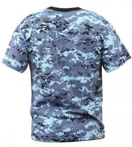 Sky Blue Digital Camo T-Shirt 2 Sky Blue Digital Camo T-Shirt - Image 2