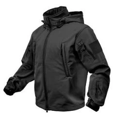 Black Tactical Soft Shell Jacket
