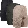 Cotton Ripstop, Six - Pocket Construction, Zipper Fly - Cargo Shorts