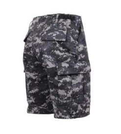 Subdued Urban Digital Camo, 6 Pockets, Button Fly - Camo Shorts -Fashion-Military Uniform subdued urban digital camo bdu shorts back2jpg 1