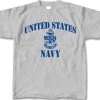 Navy Logo Stencil T-Shirt