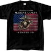 Marine SEMPER FI With Flag