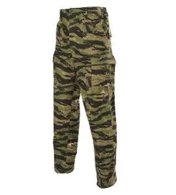 Vietnam Tiger Stripe 100% Cotton Ripstop BDU Pants -Fashion-Military Uniform tiger stripe bdu pants 1
