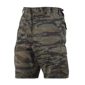 Tiger Stripe Camo Vintage Paratrooper, Six Pockets - Cargo Shorts 2 Tiger Stripe Camo Vintage Paratrooper, Six Pockets - Cargo Shorts - Image 2