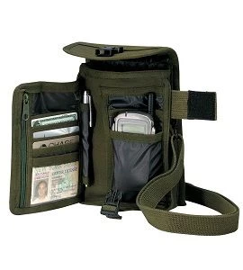 Canvas Travel Passport Portfolio Organizer Bag 2 Canvas Travel Passport Portfolio Organizer Bag - Image 2