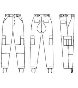 Vat Dyed Digital Woodland Camo BDU Pants 2 Vat Dyed Digital Woodland Camo BDU Pants - Image 2