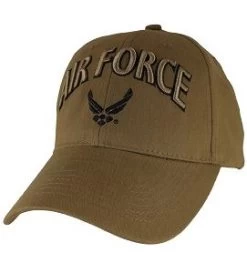 US Air Force Hat With Wings - Coyote Brown