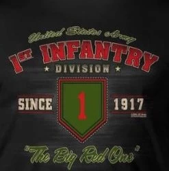 US Army 1st Infantry Big Red One T-Shirt 5 US Army 1st Infantry Big Red One T-Shirt -Fashion-Military Uniform us army 1st infantry division t shirt 2