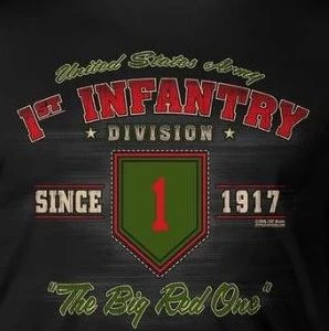 US Army 1st Infantry Big Red One T-Shirt 3 US Army 1st Infantry Big Red One T-Shirt - Image 3