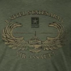 US Army Air Assault Badge Premium T-Shirt -Fashion-Military Uniform us army air assault t shirt 2