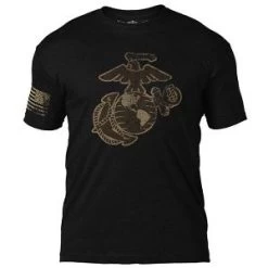 USMC Eagle Globe And Anchor 'Distressed' Men's T-Shirt 10 USMC Eagle Globe And Anchor 'Distressed' Men's T-Shirt -Fashion-Military Uniform usmc distressed ega t shirt black