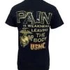USMC Pain Is Weakness Leaving The Body T-Shirt