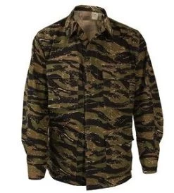 Vietnam Tiger Stripe 100% Cotton Ripstop BDU Shirt