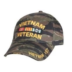 Tiger Stripe Vietnam Veteran Service Ribbon Baseball Hat