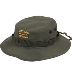 Vietnam Veteran Boonie Hats - Olive Green