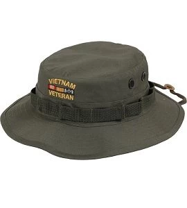 Vietnam Veteran Boonie Hats - Olive Green 1 Vietnam Veteran Boonie Hats - Olive Green