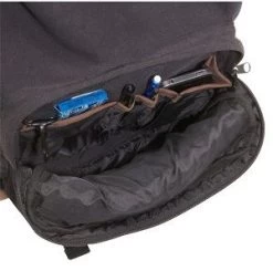 Vintage Canvas Teardrop Backpack W/ Leather Accents -Fashion-Military Uniform vintage backpack w leather accents 7